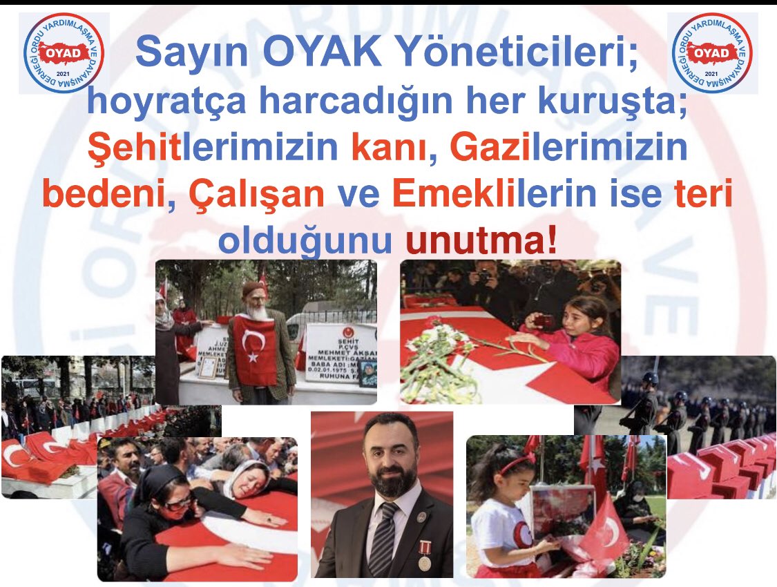 kazimsas's tweet photo. Oyak mensupları olarak Oyak yönetiminde, adil bir nema oranı bekliyoruz #OYADınSesiniOYAKduyacak  @OyakYatirim @OYAKCimento @oyakgrupsigorta @OYAKMetalurji @OYAD_Dernegi @tcsavunma https://t.co/aZRT98riDO