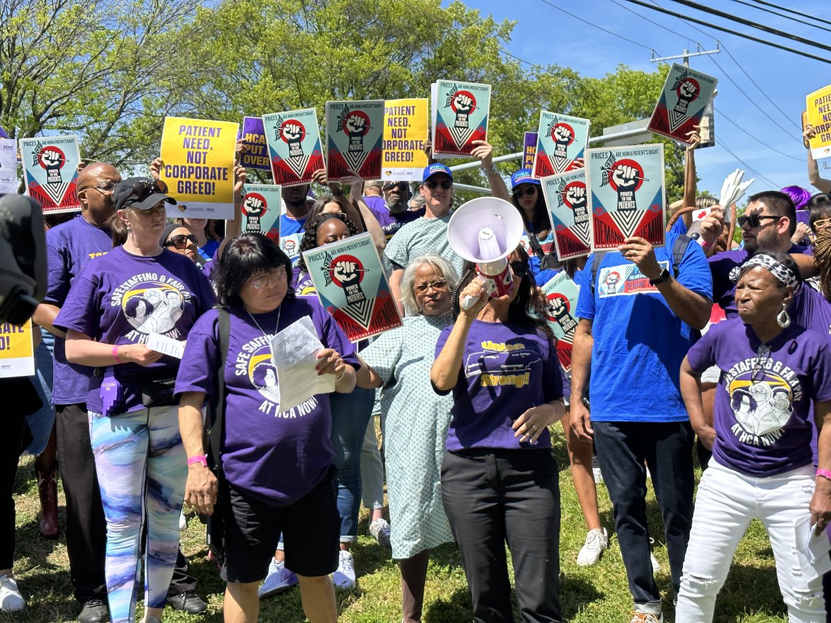 Power to the Patients is proud to stand with @SEIU121RN, @CareIsEssential, and other allies from across the country demanding better from @HCAhealthcare for their employees and their patients, and to demand HCA stop hiding their prices!