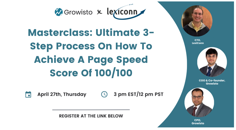 Join us for an exclusive webinar. 
Our CTO Rob Mangiafico will be joining Pritesh Mittal and Gunjan Agrawal of Growisto, and take you through a step-by-step plan that will answer all your questions.

growisto.com/growisto-ecomm…