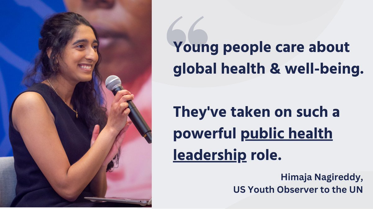 As <a href="/HimajaNagireddy/">Himaja Nagireddy</a> emphasises, young people are essential to the #malaria fight 🌎

They can help move the needle towards eradication - and future-proof the fight! <a href="/USYouthObserver/">Jarrett James Lash</a>