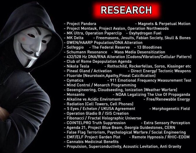 nicole_n303's tweet photo. RESEARCH -
Want to escape the matrix? 
The first item everyone should research should be - Pineal Gland Activation - The pineal gland is where we store our powers and the cabal has purposely clogged them in food, TV, Certain Music Frequencies, Flouride in water and toothpaste, which is why they have monopolized all these corporations. 
This will answer your question as to why we are aware of the truth when so many are blind to it.  
~ Project Pandora 
~ Project Montauk 
~ Project Avalon 
~ Operation Northwoods 
~ MK Delta and MK Ultra 
~ The 13 Bloodlines 
~ Mass Media Desensitization