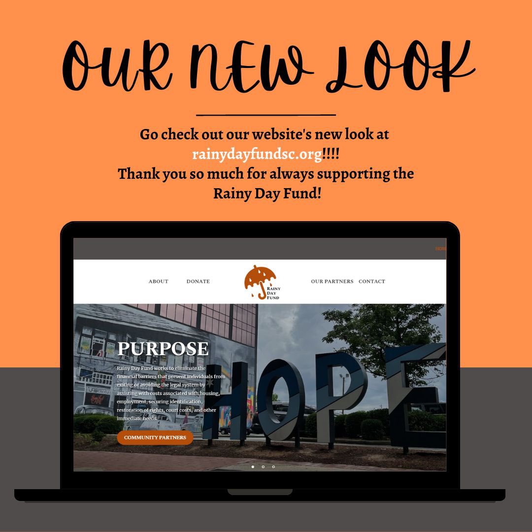 rainydayfund_sc's tweet photo. OUR WEBSITE HAS A NEW LOOK! Go check it out: https://t.co/XW01xek0ru https://t.co/jEFc4SkXJl