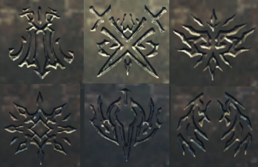 Gamez_Expert's tweet photo. @ActualAero Dude the house crests make sense now!

1. Rhoads - Glimmers spear that turns into a chello
2. Cassini - Rex's aegis swords
3. Vandham - Matthews gauntlets
4. Doyle - Na'els energy attack in her artwork
5. Reid - Shulks monado / A's lucky 7
6. Ortiz - Nikols mecha arms https://t.co/WoLGzIwbvY
