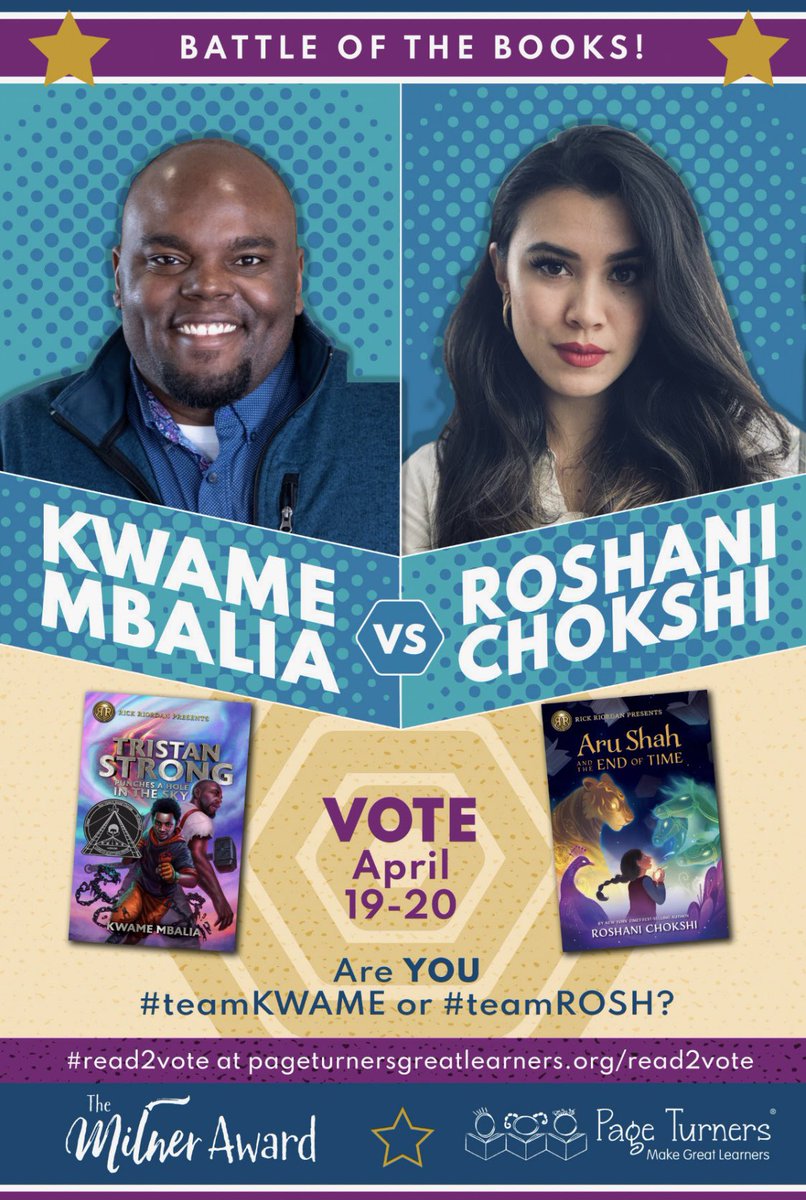 APSMediaServ's tweet photo. #READ2VOTE Itβs time to vote for your fav book! Who is your favorite? Why? Let us know! #MilnerAward #BattleoftheBooks @apsBAMOAcademy https://t.co/geFnQmcAn8