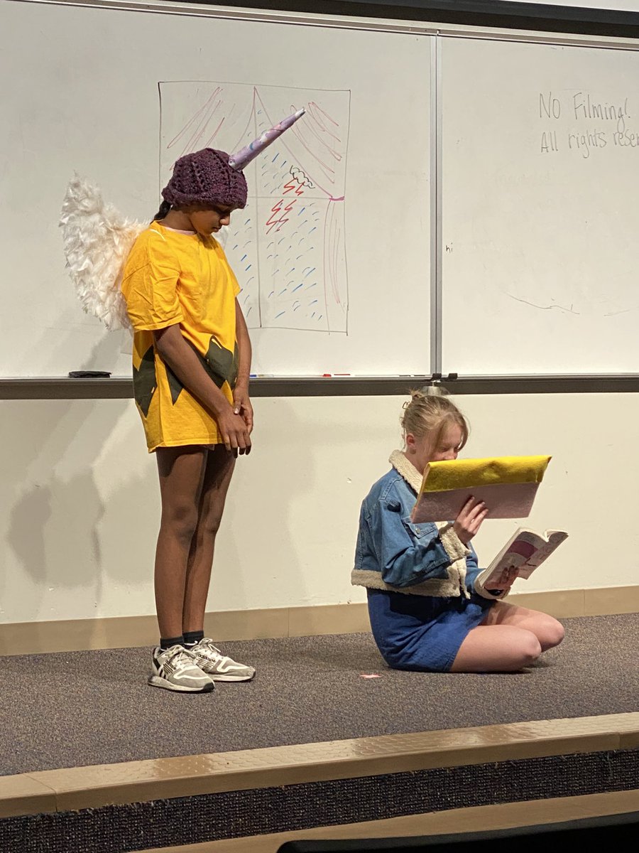 5/6 wrote a play adaptation of “Ponies” by Kij Johnson and brought it to the stage for the team’s advisory classes to watch. 100% student driven, it was exciting to see them nurture a passion project from start to finish.