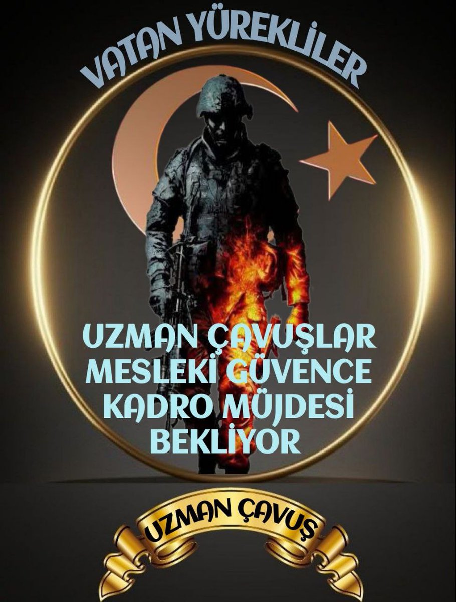 onurzrrsz's tweet photo. #UzmanÇavuş
2 milyon Uzman Çavuş aileleri olarak
beklentilerimiz; 

926 Sayılı TSK Personel Kanuna tabii olmak istiyoruz.

Sağlık,Sicil,Atama,Nöbet ve Çalışma Yönetmeliğimizin olmasını istiyoruz https://t.co/s9oewLP38n