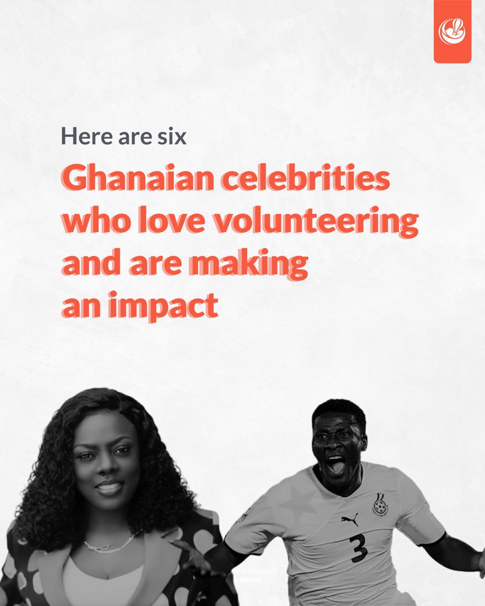 Here are Ghanaian celebrities who are setting a great example by volunteering their time and resources to support important causes. 

A thread 

 #volunteerism #ghanacelebrities #giveback #volunteerabroad #AIESEC #experiencewithAIG #AIESECinGhana #AIG #volunteerwithaiesec