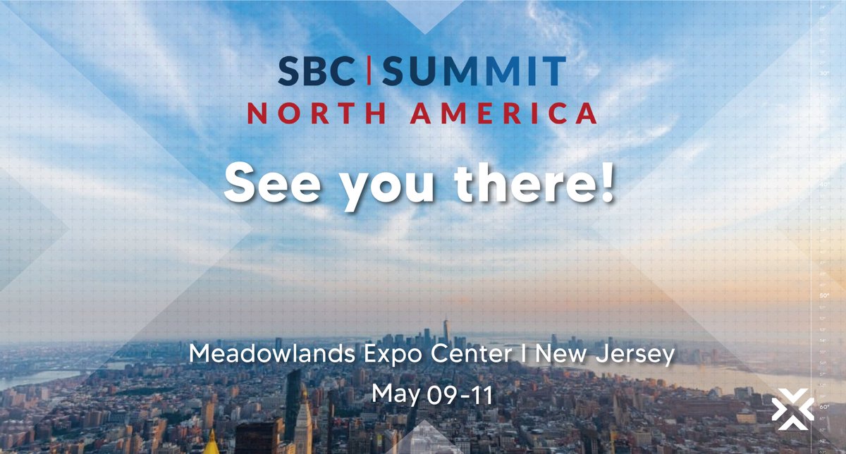 Xpoint (@xpointtech) on Twitter photo The Xpoint team is excited to announce that we will be attending #SBCSummitNorthAmerica at the Meadowlands in #NewJersey from May 9-11, 2023. 🇺🇸
Don't miss out on this opportunity to connect with us!
Secure your meeting here: bit.ly/3KWHi9c
<a href="/sbc_americas/">SBC Americas</a> The Xpoint team is excited to announce that we will be attending #SBCSummitNorthAmerica at the Meadowlands in #NewJersey from May 9-11, 2023. 🇺🇸
Don't miss out on this opportunity to connect with us!
Secure your meeting here: bit.ly/3KWHi9c
<a href="/sbc_americas/">SBC Americas</a>
