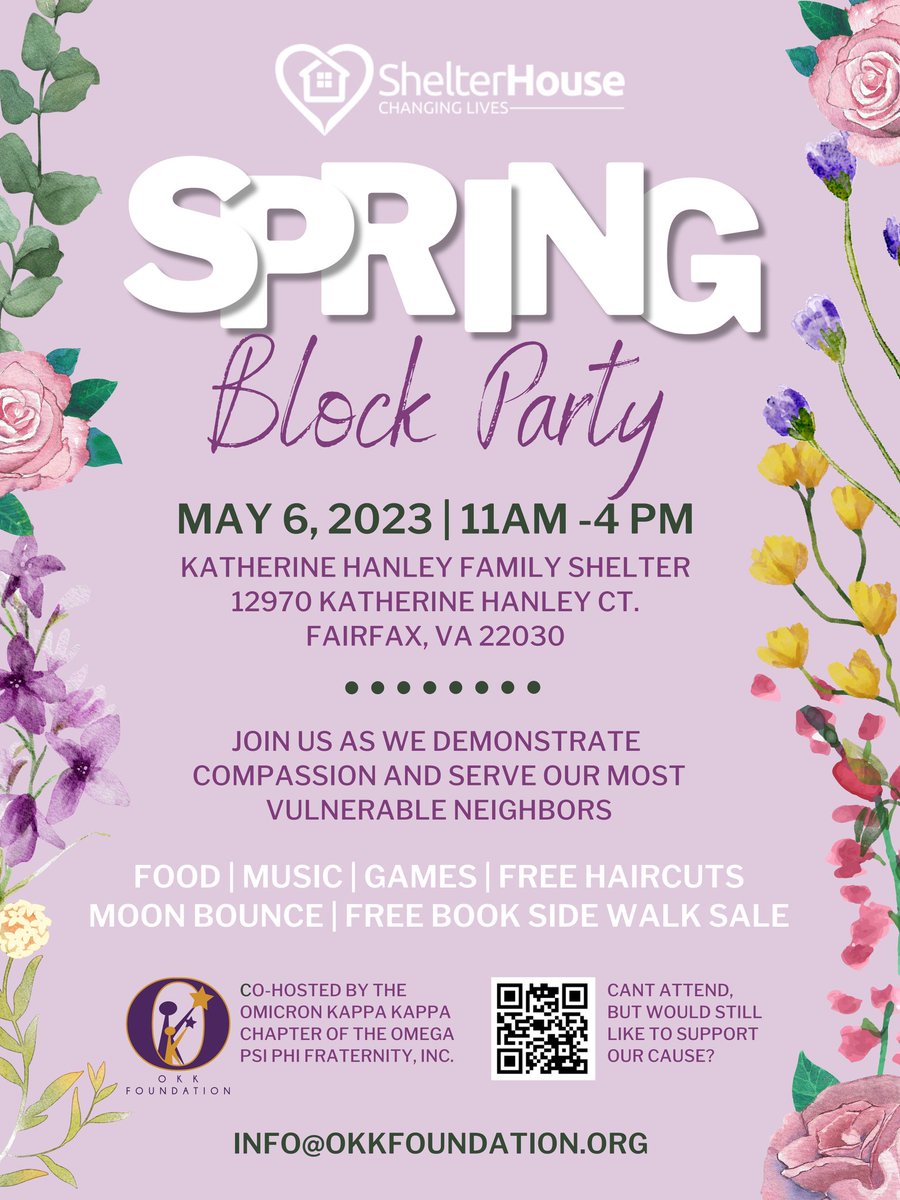 OKKQues's tweet photo. On May 6th, the Omicron Kappa Kappa Chapter of the Omega Psi Phi Fraternity, Inc. will kick off a series of outdoor ‘family fun days’ for the benefit of families residing at the Katherine Hanley Family Shelter (Fairfax, VA). 

Please donate to our cause!

https://t.co/2YD28JOJ2n https://t.co/f1F9O3rIZm