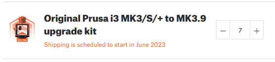 WILLTeQ1's tweet photo. Today we placed our order for the first 7 upgrade kits from @josefprusa @Prusa3D for our printfarm, more to follow! We are looking forward to this big upgrade, new hotend en ofcourse the connectivity options which are much needed. Good day! https://t.co/1kMnk1LCHG