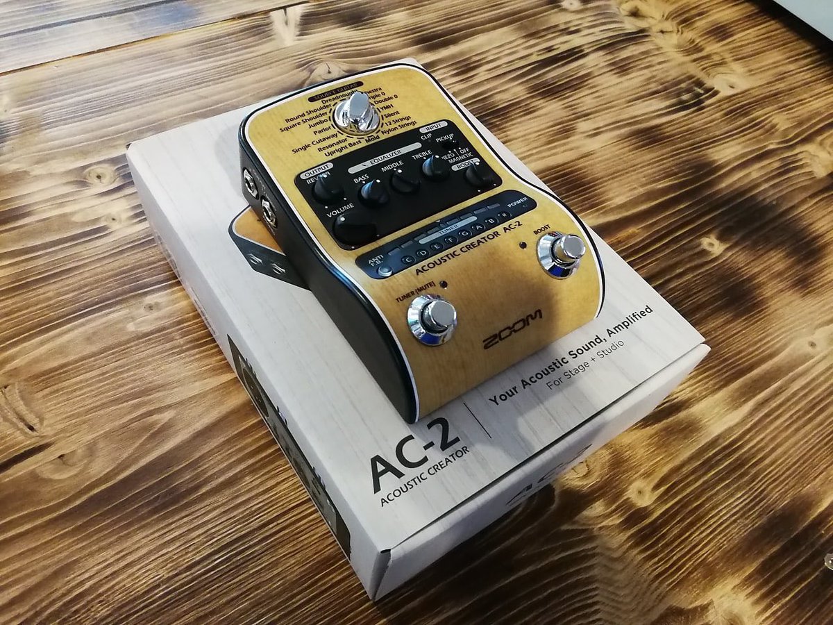 ZOOM AC2 PEDAL GUITARRA ACUSTICA 🎛

Amplifique su sonido acústico con AC-2 Acoustic Creator de Zoom. El AC-2 es una caja de conexión directa que incluye todo lo que necesita para generar un tono de guitarra natural 
.
.
#zoomac2 #pedalzoomac2 #pedalacustica #pedalguitarraacust