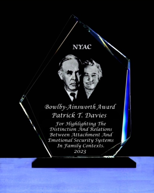 Congratulations to Prof. Patrick Davies for winning the 2023 Bowlby-Ainsworth Award from the NY Attachment Consortium and the Center for Mental Health Promotion, in recognition of lasting contributions to the tradition of scholarship, collegiality, and mentoring! 🏅