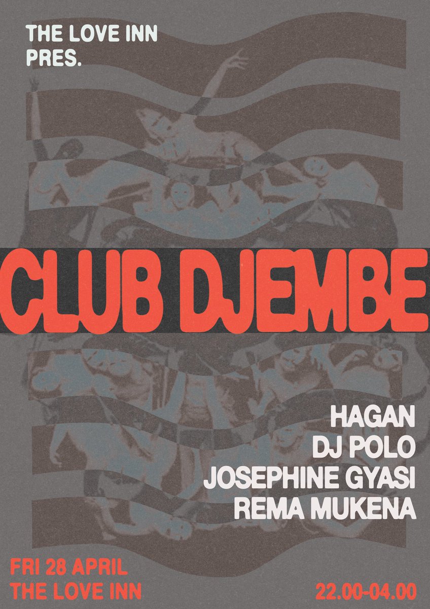 DJPOLOUK's tweet photo. Some v exciting bookings to announce 🔜🔜🔜

Next up > @ClubDjembe w/ @HaganUK @JosieGyasi &amp; @tbhrema 

Small run of advance tix just re-up’d 

https://t.co/XsbJiJVDo2 https://t.co/CTqlNstIBH