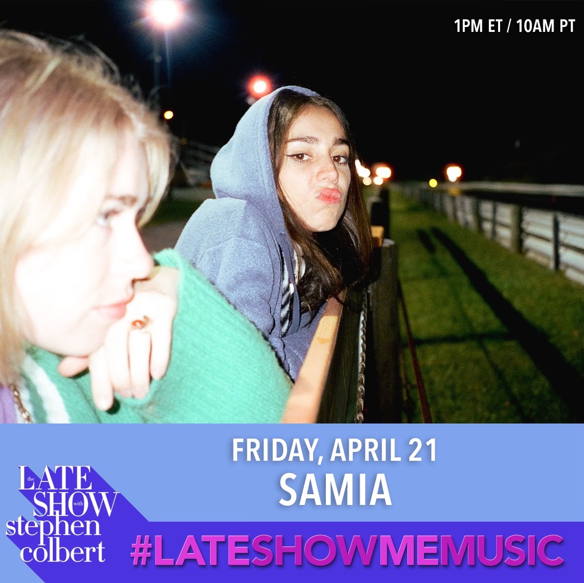 friday! @colbertlateshow ❤️ 1pm ET / 10am PT #lateshowmemusic