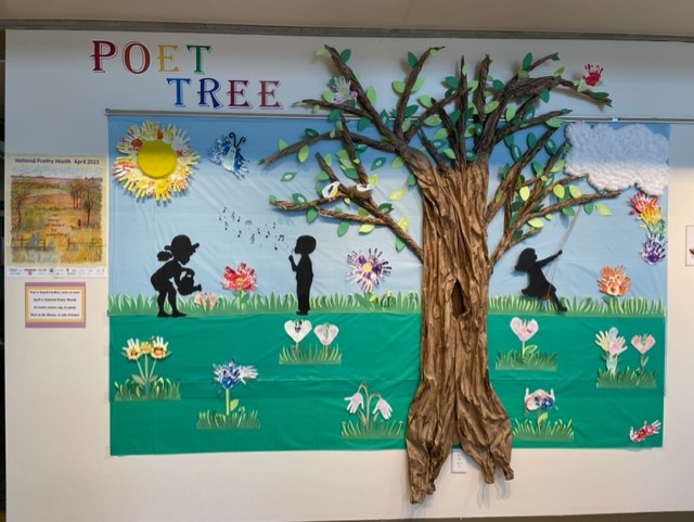 hvcclibrary's tweet photo. Poetry - Poet Tree
Visit our display at the Marvin Library.
There are many wonderful and exciting books available for loan.
#nationalpoetrymonth2023
#hvcclibrary https://t.co/CFyknDtQtQ
