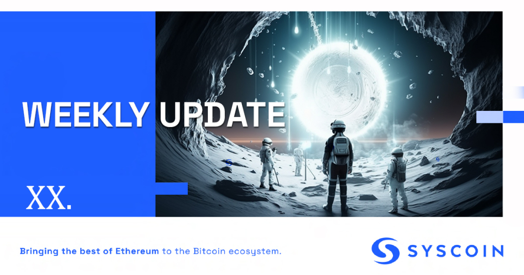 syscoin's tweet photo. #SyscoinWeekly XX

🚀Get a sneak a peek at the future of gaming on @RolluxL2 with this week's video! Also, don't miss our massive Rollux Rollout campaign and upcoming #Consensus2023 event! Plus, learn more about the killer @SuperDappAI 

https://t.co/pWQZRPGhjR https://t.co/gxkSPmTZ8A