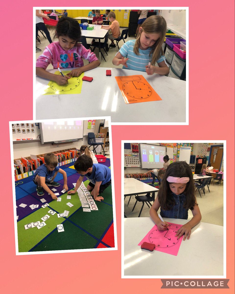 hastie1st's tweet image. Practicing telling time to the hour and a half hour this week! @Donald_ES @LewisvilleISD #MATHinLISD