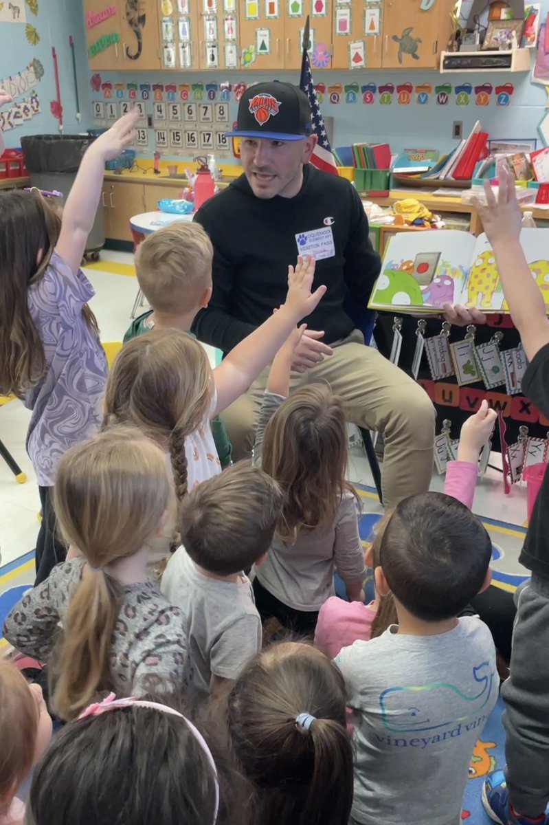 mrs_pre's tweet image. Parents are their child’s first and forever teachers!  Our mystery reader today had the class jumping with excitement over his book selection! #wiproud @OquenockWI #dontpressthebutton