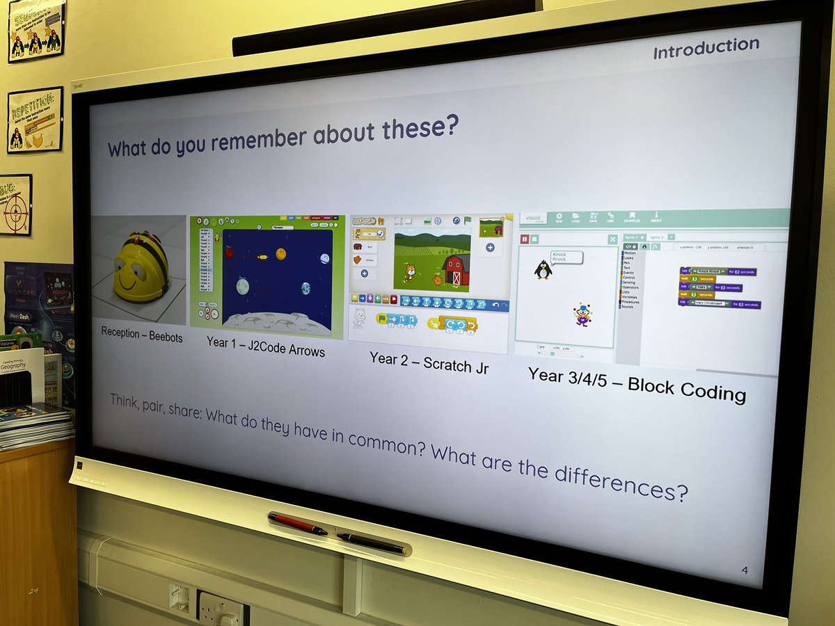 EatSleepICTRpt's tweet image. I have a term of #PhysicalComputing planned for Year 6 starting with @microbit_edu. Today, we investigated the input and output features that we could find on them. It was lovely seeing the children’s excited reactions as they discovered what its potentially capable of doing!