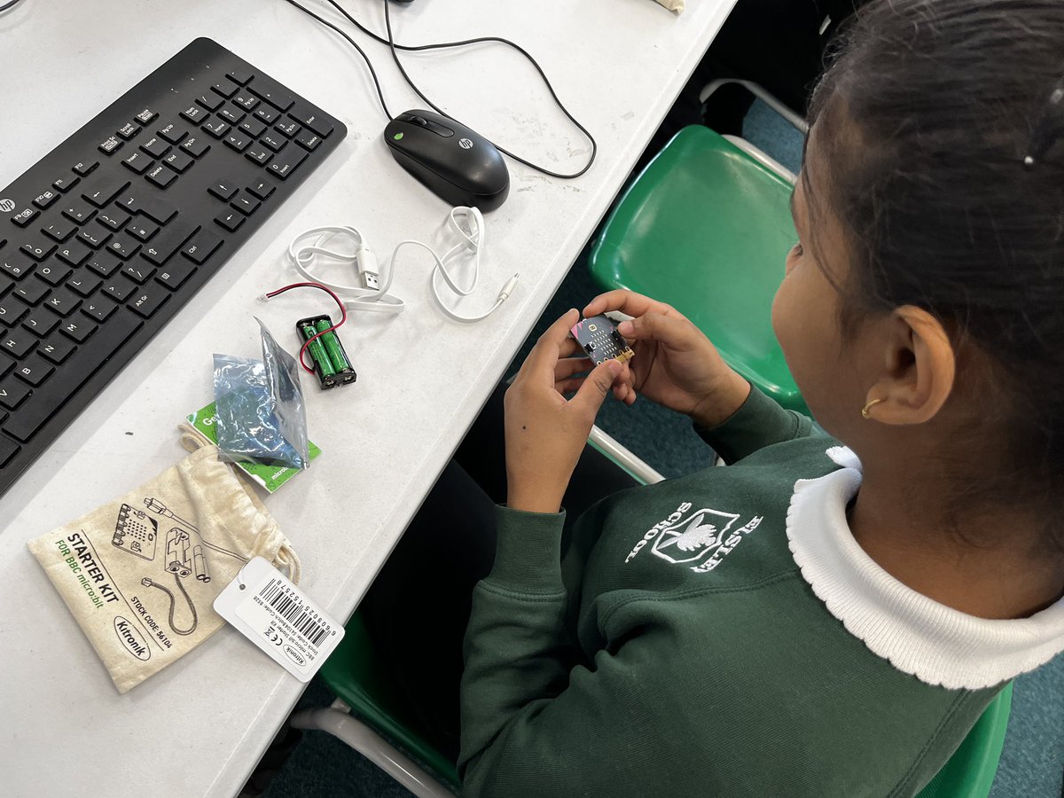 EatSleepICTRpt's tweet image. I have a term of #PhysicalComputing planned for Year 6 starting with @microbit_edu. Today, we investigated the input and output features that we could find on them. It was lovely seeing the children’s excited reactions as they discovered what its potentially capable of doing!