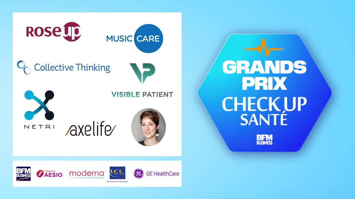 Buzzesante's tweet photo. 🏆 Grands Prix Check Up Santé BFM Business : le verdict est tombé !
👉 Découvrez les lauréats sur @Buzzesante : https://t.co/HfKmrLEXpb
#checkupsante #sante #esante #hcsmeufr https://t.co/WMNog6acbB