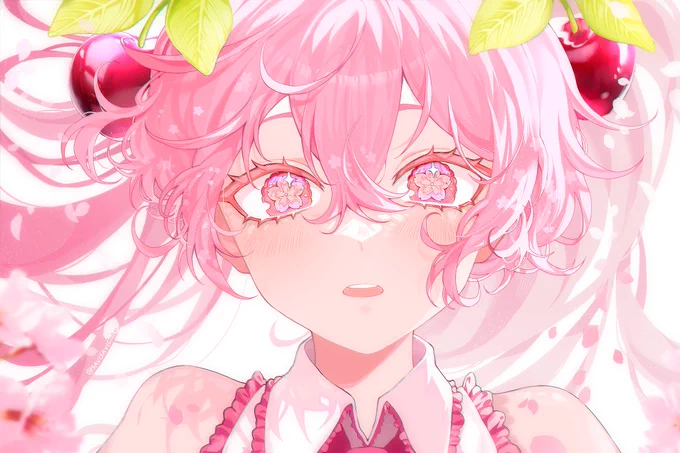 あの日見た桜 #初音ミク 