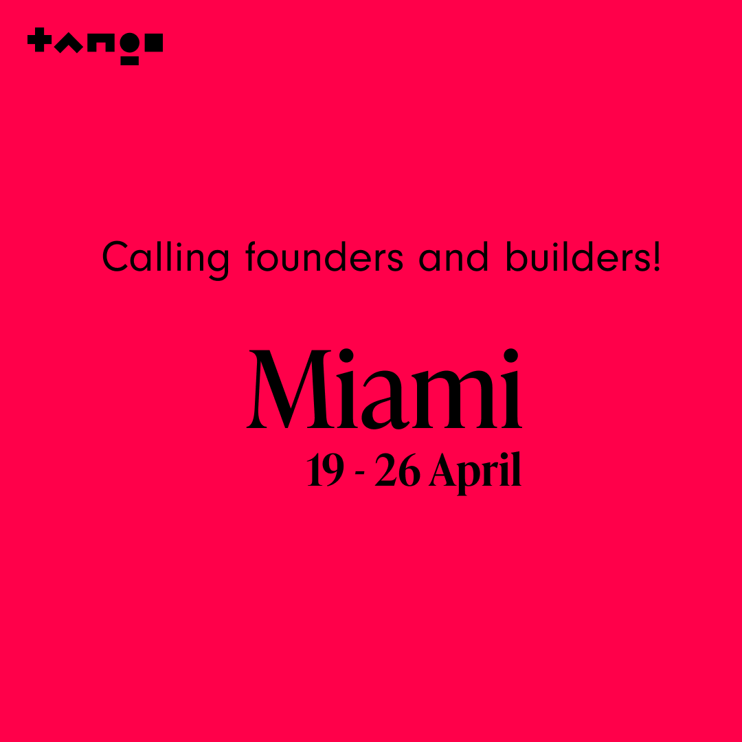 Miami, we're ready for you! Meet us at one of the events:

TODAY:
- Laudertech Happy Hour

TOMORROW AND FRIDAY:
- eMerge Americas
- eMerge Web3 Mingle Party
- React Miami

SATURDAY
Founder Fest

TUESDAY:
Brickell Tech Tuesday

or DM for coffee - let's build up your idea together