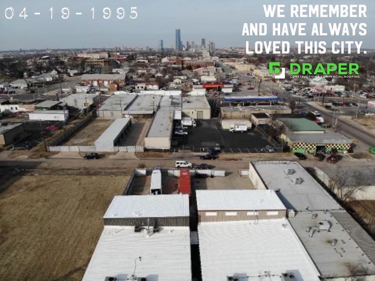 DraperConstRoof's tweet photo. 28 years ago…
We remember and have always loved this city. I remember exactly where I was on that day as I was getting ready to graduate college in Bethany, OK. EVERYTHING CHANGED. I WAS CHANGED. And now this is a part of everything we do and we are always Happy To Do It :-) https://t.co/IzbpuZVBkF