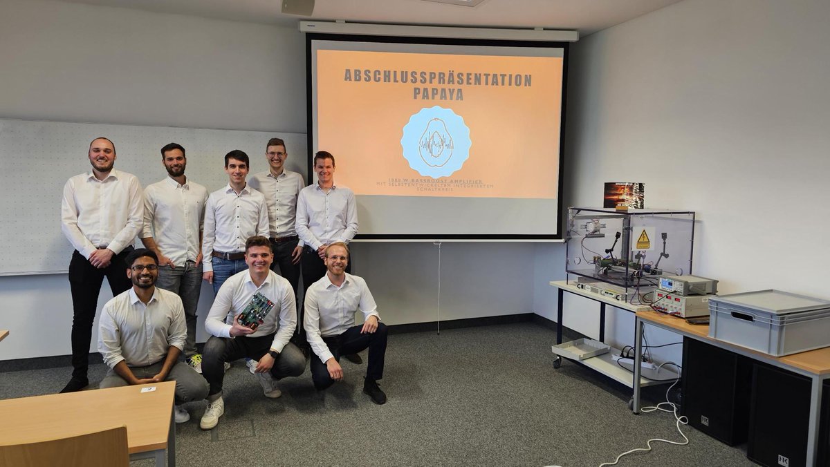 EDRT_PAPAYA's tweet photo. We have made it. Final presentation is over and our system meets the requirements and even a little bit beyond. We say thank you to our professors and supervisors for the incredible support! Now it's time for the reward: its celebration time.😀
#Microelectronics
@ElectronicsDrv https://t.co/oN7O6axe0p
