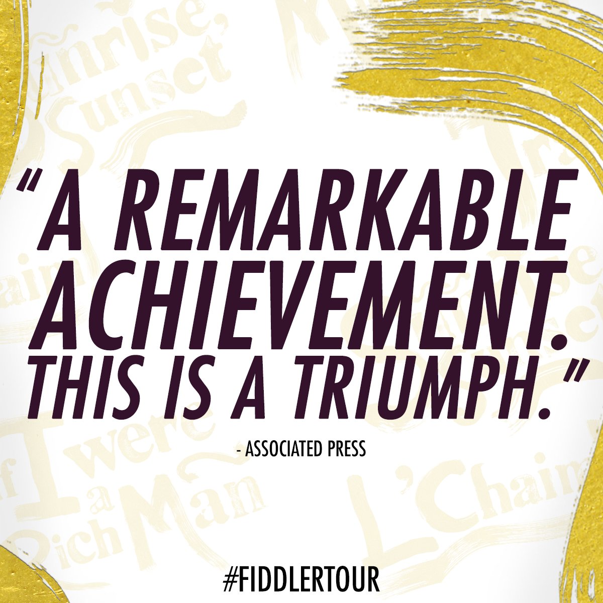 broadwayfresno's tweet photo. Come see what all the buzz is about!

#FiddlerTour tickets are just a click away 🎻

https://t.co/bgGSQgdRV3 https://t.co/WW9cJqXu2B