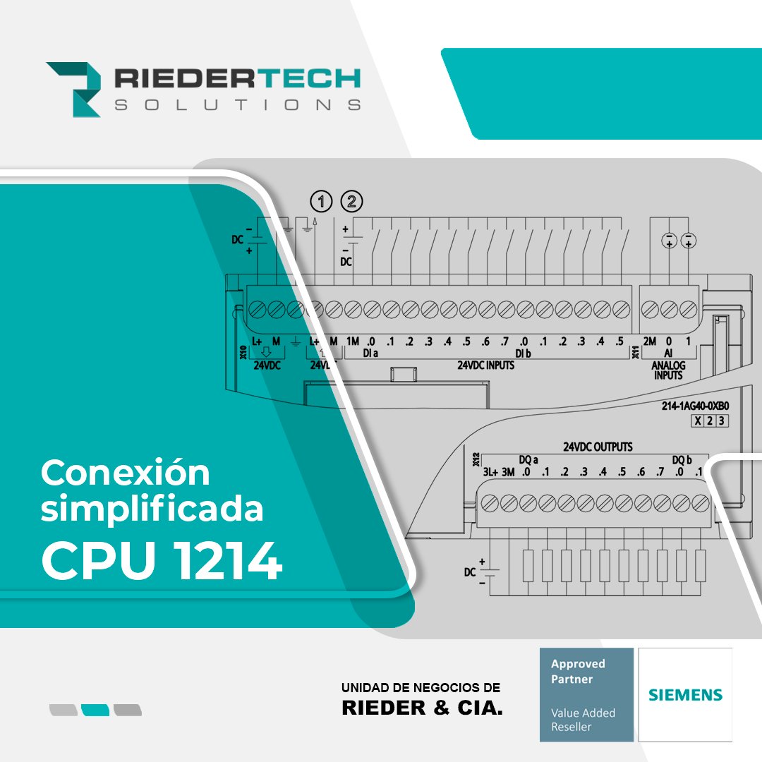 RiedertechS's tweet photo. La CPU incorpora un microprocesador, una fuente de alimentación integrada, circuitos de entrada y salida, PROFINET integrado,E/S de control de movimiento de alta velocidad, entradas analógicas incorporadas, todo ello en una carcasa compacta, conformando así un potente controlador https://t.co/CfS1UwXBqJ