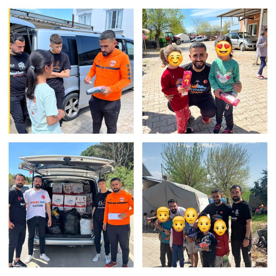sevdamizadana01's tweet photo. "Acılar paylaştıkça azalır "
Bu #Ramazan'da depremden zarar kardeşlerimizi unutmadık..
Bayramlık giysi, ayakkabı oyuncak ve gıda kolisi bayram harçlıkları ile yüzlerinde tebessüm olduk
#Adıyaman #Kahramanmaraş #Pazarcık #gölbaşı #KarakoçKöyü #yarbaşı https://t.co/bhtQDcQiT0