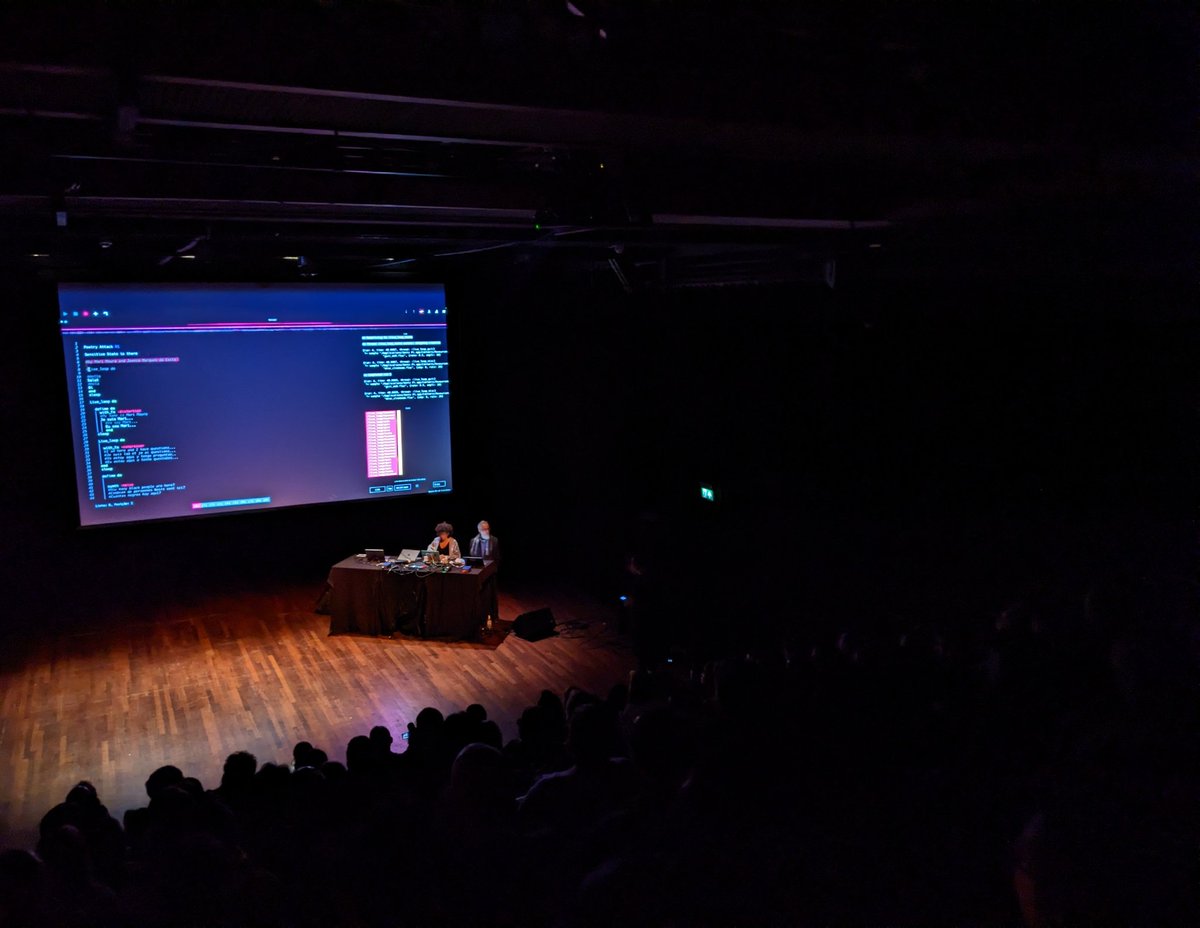 "Poetry Attack 01"; Mari Moura &amp; Joenio Marques Da Costa invite the live coding community to reflect on the roles &amp; opportunities to propose a movement of displacement and change regarding the absence of women, black people and black women