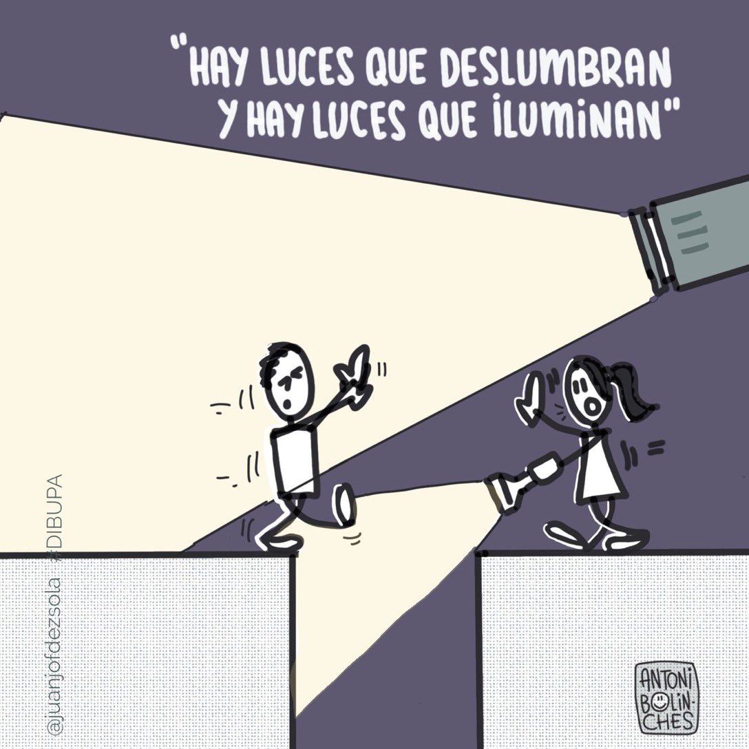 "Hay luces que deslumbran y hay luces que iluminan”
(<a href="/AntoniBolinches/">Antoni Bolinches</a>)

(Y por #SantJordi2023, "Mis mejores pensamientos" 
👉mundourano.com/mis-mejores-pe…)

#visualthinking #palabrasauténticas