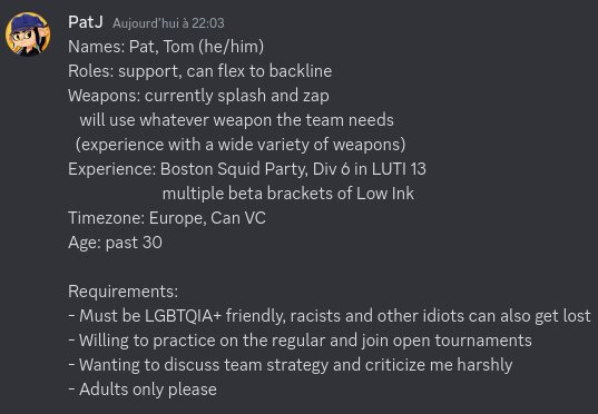 PatJ 🇵🇸 | Casting Splatoon tweet media