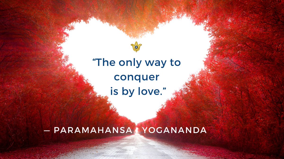 “The only way to conquer is by love.” — Paramahansa Yogananda 
#Yogananda