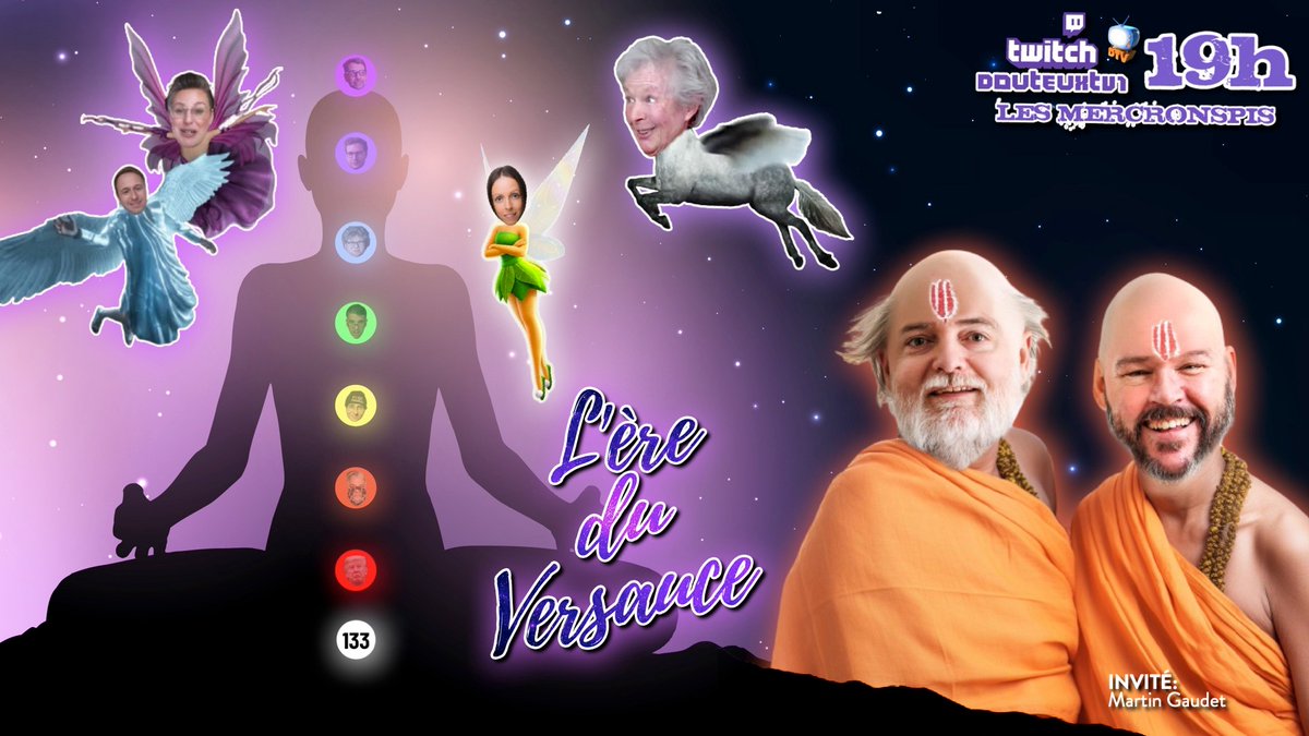 DouteuxOrg's tweet photo. Mercronspi 133 - l’Ère du Versauce, avec Martin Gaudet. Votre revue hebdomadaire des remous de la complosphère locale, nationale, internationale et spatiale!

Dès 19h, 18h avec des mises en bouche, au https://t.co/MGUwk0D9r9

#realitay #mercronspi https://t.co/SaTUQr75zL
