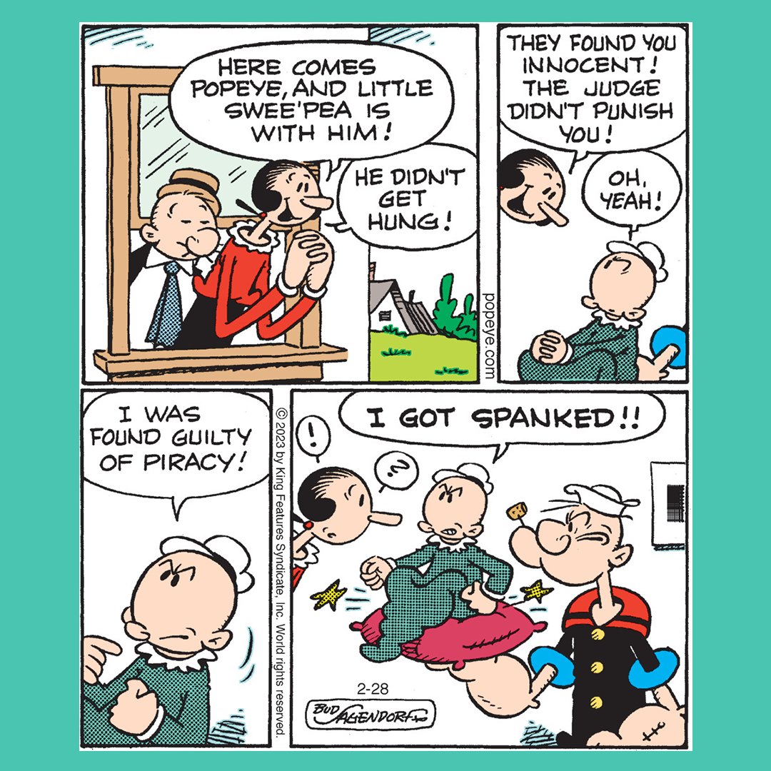 popeyetweetsk's tweet image. The good news is ye is home 🙏🏼

#Popeye #ComicsKingdom