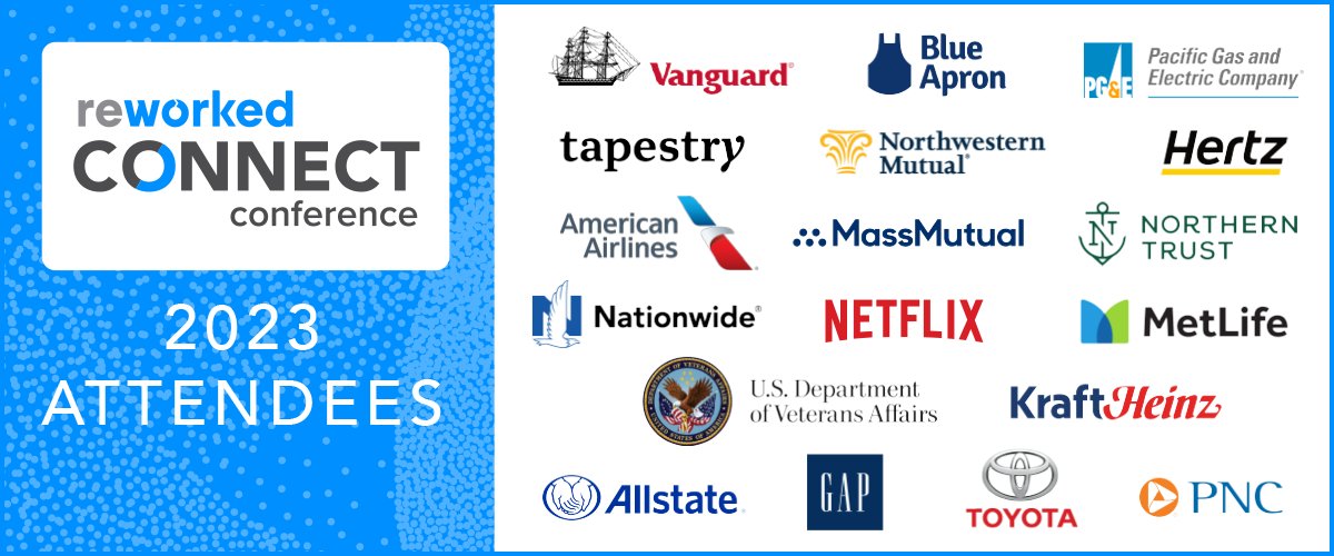 GetReworked's tweet photo. We’re proud to welcome @ReworkedCONNECT attendees from some of the world’s top companies including @Netflix, @GAP and @Toyota.
#rwconnect https://t.co/OgBLrqYOsR