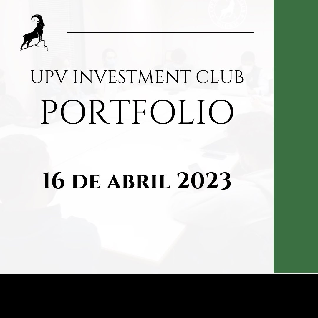 UPV_IC's tweet photo. ACTUALIZACIÓN DEL UPV IC PORTFOLIO‼️ 16/04/2023                                                                                    Las imágenes no representan ninguna recomendación de inversión. https://t.co/VDx9siR3C7
