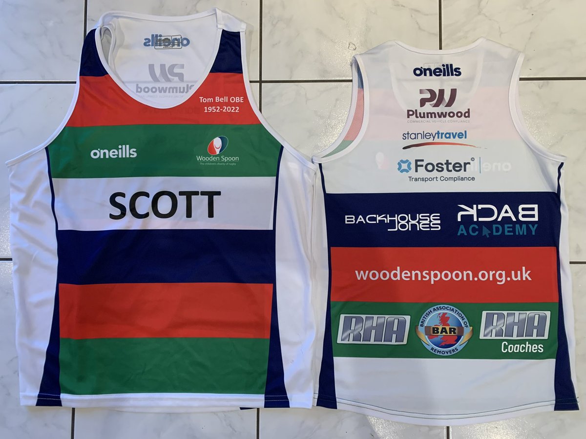 Our #running vests for <a href="/LondonMarathon/">TCS London Marathon</a> have arrived. 
Thank you to our shirt sponsors  <a href="/backhousejones/">Backhouse Jones</a> <a href="/RHANews/">RHA</a> <a href="/PlumwoodLtd/">Plumwood Ltd</a> <a href="/FosterTachos/">Foster T&TC</a> <a href="/stanley_travel/">Stanley Travel Ltd.</a> <a href="/back_academy/">BACK ACADEMY</a> <a href="/BARremovers/">BAR</a> &amp; #RHACoaches. 
All funds go to <a href="/charityspoon/">Wooden Spoon</a>
<a href="/scottbtransport/">Scott Bell</a> 
lnkd.in/e-Rp5Thz