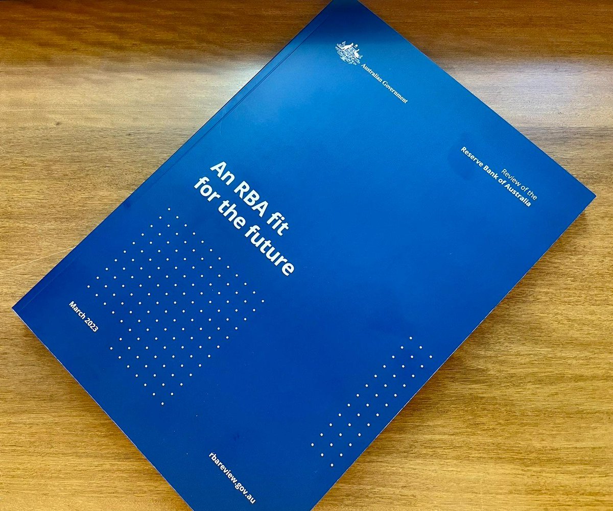 JEChalmers's tweet photo. Today I'll be releasing the Review of the Reserve Bank and the Government's initial response. The RBA is a critical institution for our economy and we want to make sure it's as strong and effective as it can be, now and into the future #auspol #ausecon https://t.co/0y9SrNGGuE