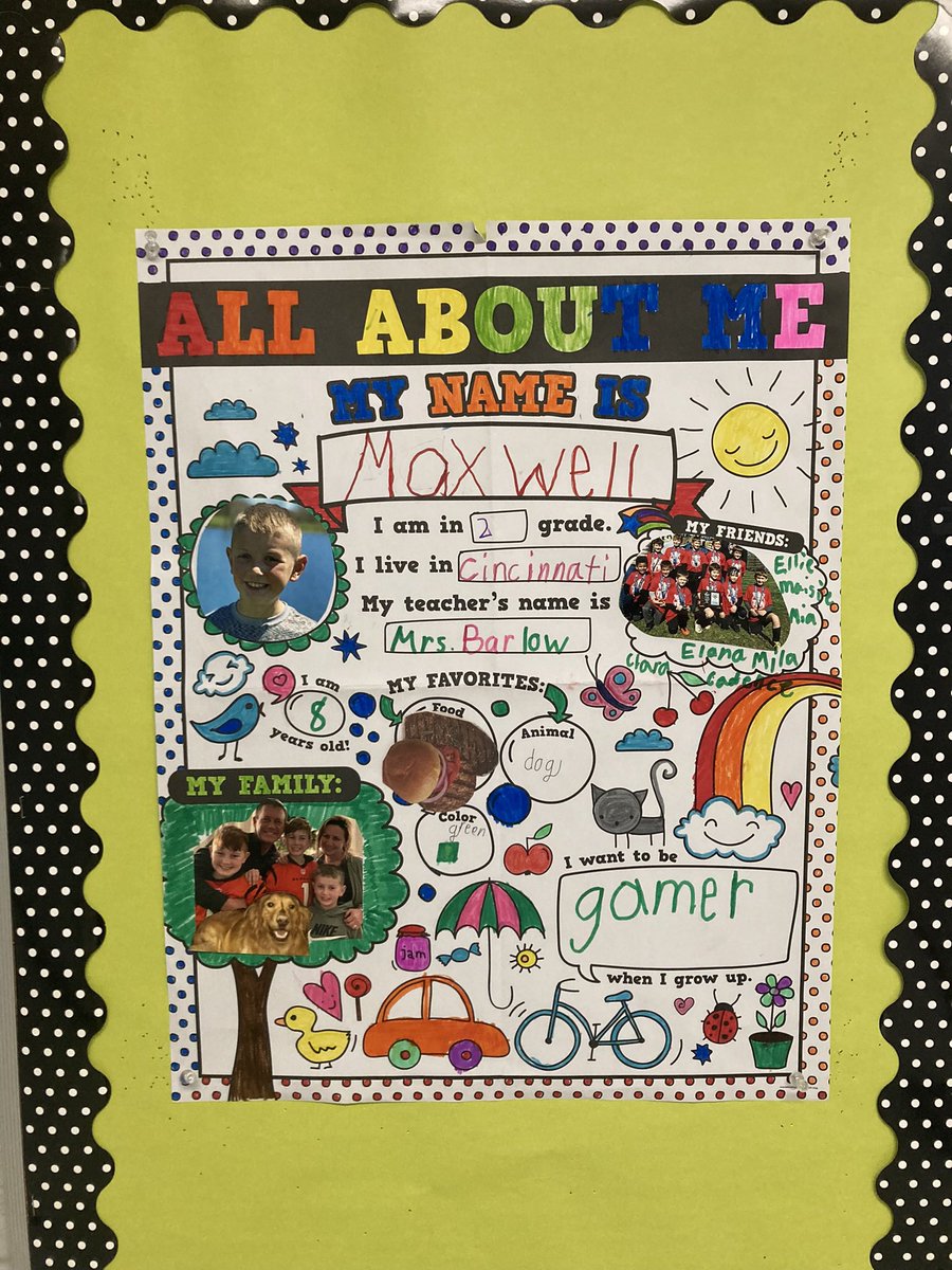 MrsBarlowSTJ's tweet photo. Max is our Star of the Week this week! ⭐️ Max likes steak, hamburgers, the color green and dogs 🐶 He wants to be a gamer when he grows up 🎮 Max, we’re so thankful you came to St. James this year. You’re a wonderful addition to our family ♥️ https://t.co/CiCkdVdunb