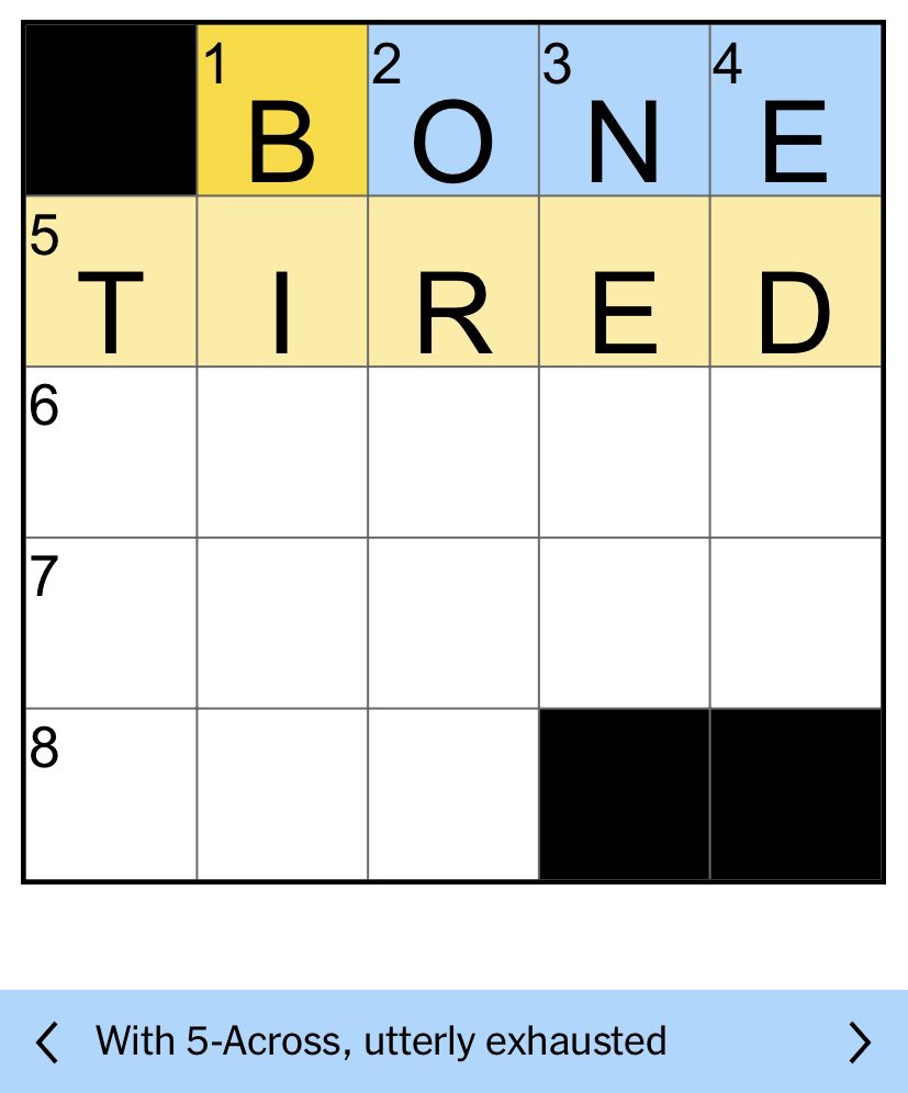 Feeling seen, NYT Mini Crossword.