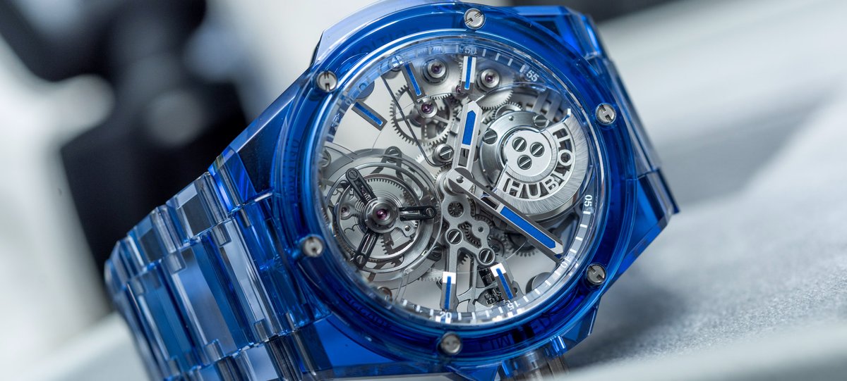 RunnymedeCap's tweet photo. Hands-On: $500,000 @Hublot Big Bang Integrated Tourbillon Full Blue Sapphire Watch https://t.co/NjNXmngOfP | A Blog To Watch @aBlogtoWatch #HandsOn #Hublot #BigBangIntegrated #Tourbillon #FullBlueSapphire #Watch #ABTW https://t.co/87idf00iwO