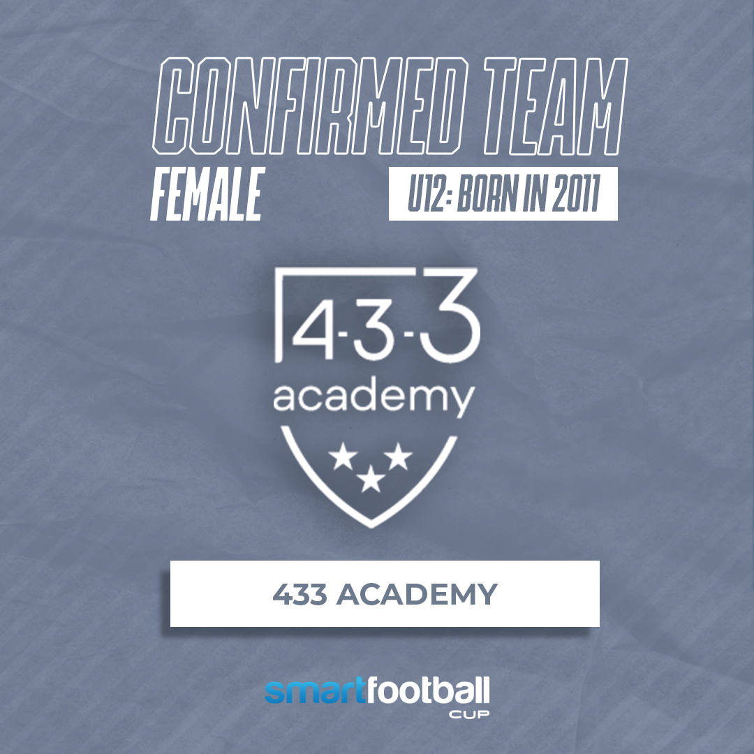 📣CONFIRMED TEAM📣
433 ACADEMY confirms its attendance in the U12 Female Category⚽
- 
📣EQUIPO CONFIRMADO📣
La 433 ACADEMY confirma su asistencia en la Categoría femenina SUB12⚽