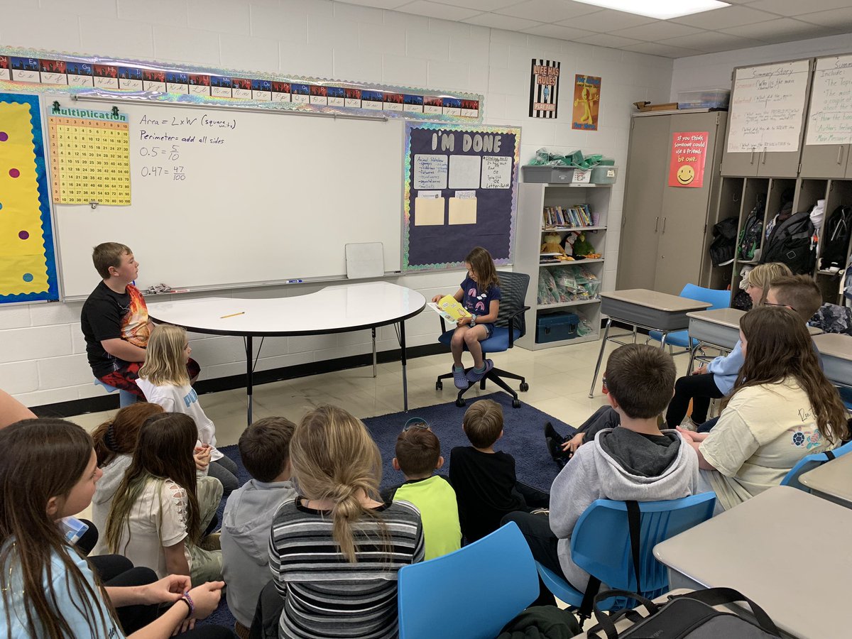MattFreund3's tweet photo. Our class had a mystery reader today…Libby from Mrs. Lunkenheimer’s class!  She did a great job, and we loved hearing her read! @VV_Voyagers https://t.co/KLVume5GQK
