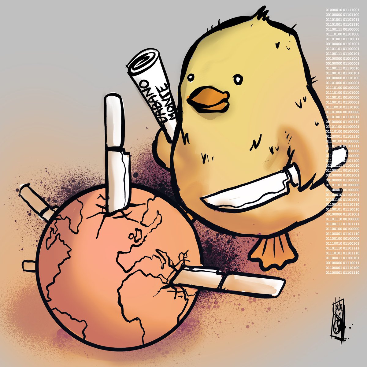 jase_peri's tweet photo. #661 DUCK GLOBE THEORY
#everydays #nftart #bitcoindrawing #nftcollector #bitcoinart #nft #nfts #nft4art #bitcoinartist #digitalart #digitalartist #nftartist #nftcommunity #flatearth #flatearthers #flatearthmap #flatearthproof #nasascam #spaceisfake https://t.co/hJu8ancYro