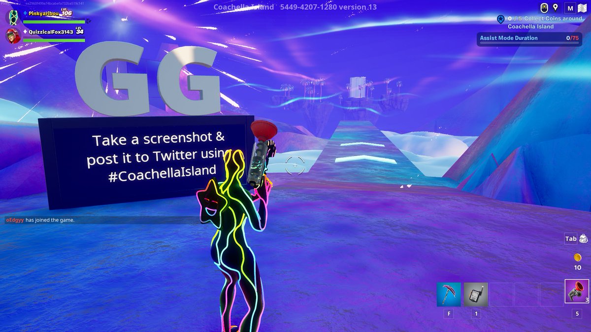 PinkyaTwitch's tweet image. #CoachellaIsland #fortnite #creativequests
