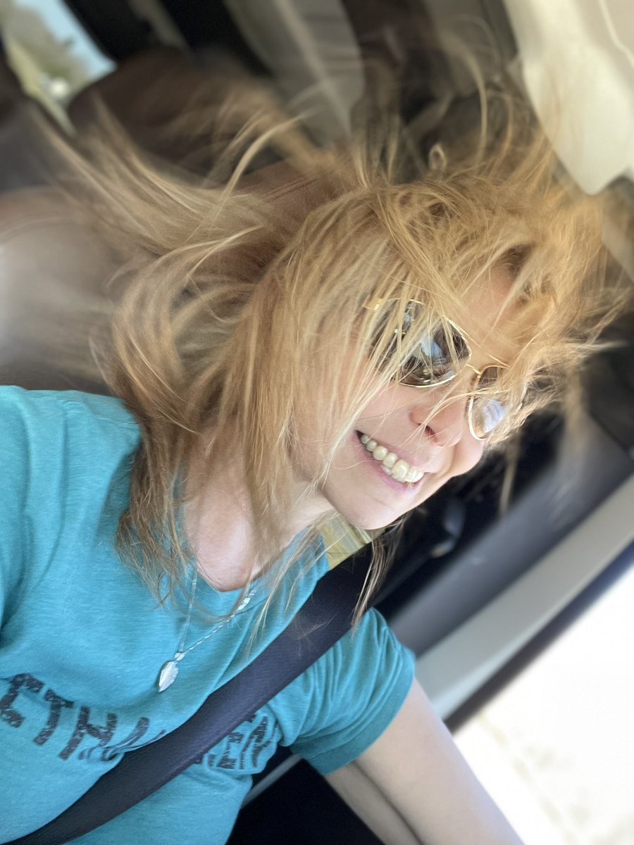 Wild hair Wednesday for us Jeep peeps. #jeepgirl #jeeplife #topless #hairinthebreeze #jeep #jeepgirlmafia #jeepmafia #blonde #raybans #smile #dimples #blue_eyes #John_Freda #justjeeping